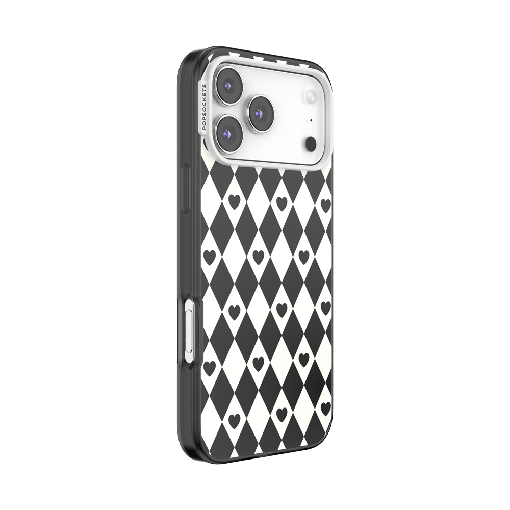 Harlequin Hearts Black — iPhone 17 Pro Max MagSafe Case - US 45030