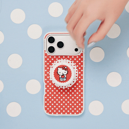 Cherry Red Polka Dot — iPhone 15 Plus MagSafe Case - US 41870