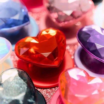 Crystal Heart Black Glitter —  MagSafe PopGrip - US 71004