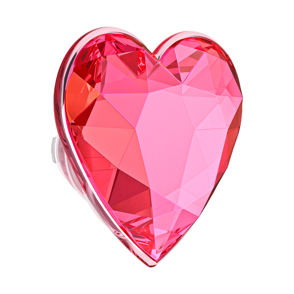 Crystal Heart Neon Pink —  MagSafe PopGrip - US 73127
