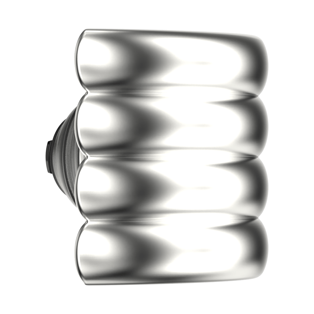 Enamel Puffy Stack Silver — PopTop - US 55196