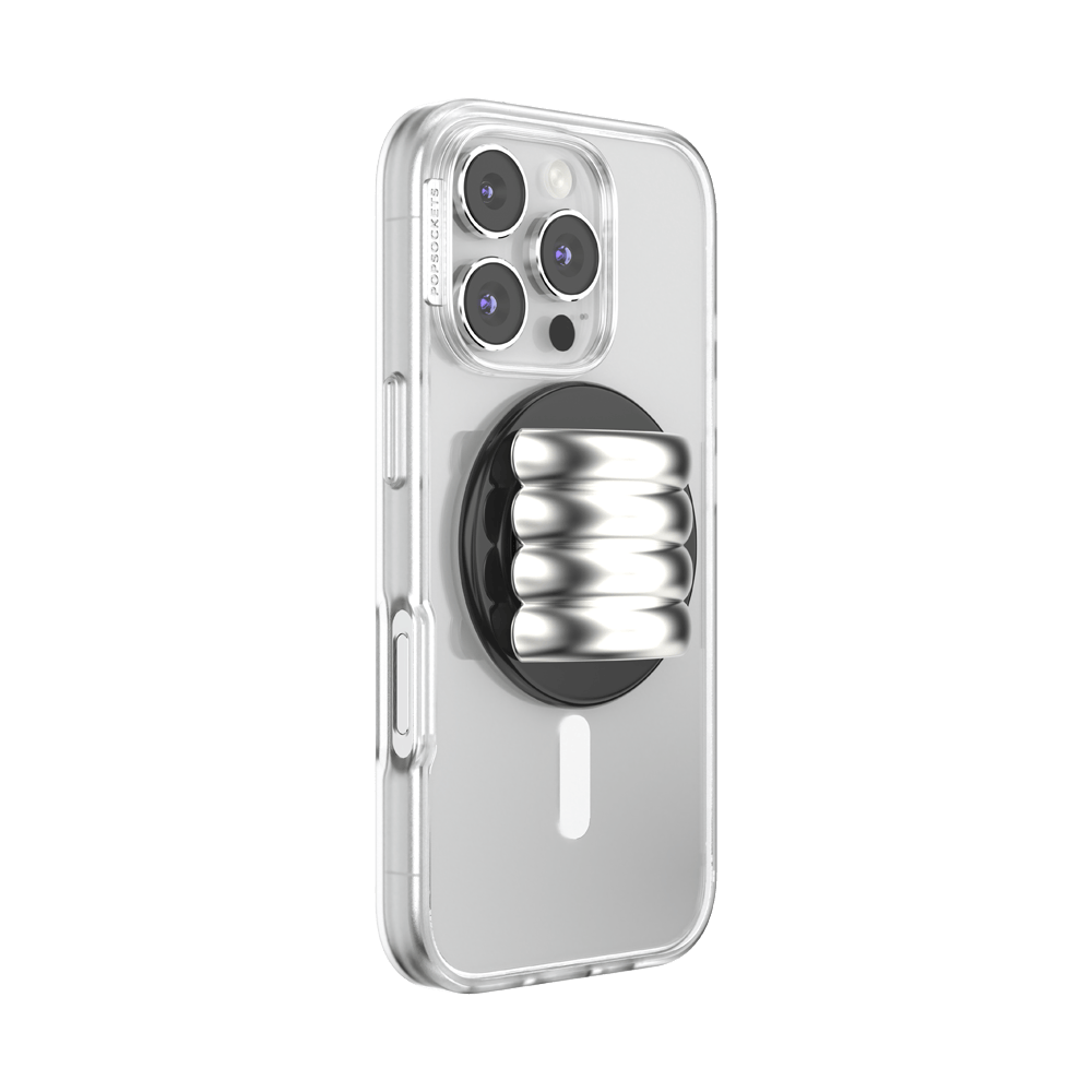 Enamel Puffy Stack Silver —  MagSafe PopGrip - US 48007