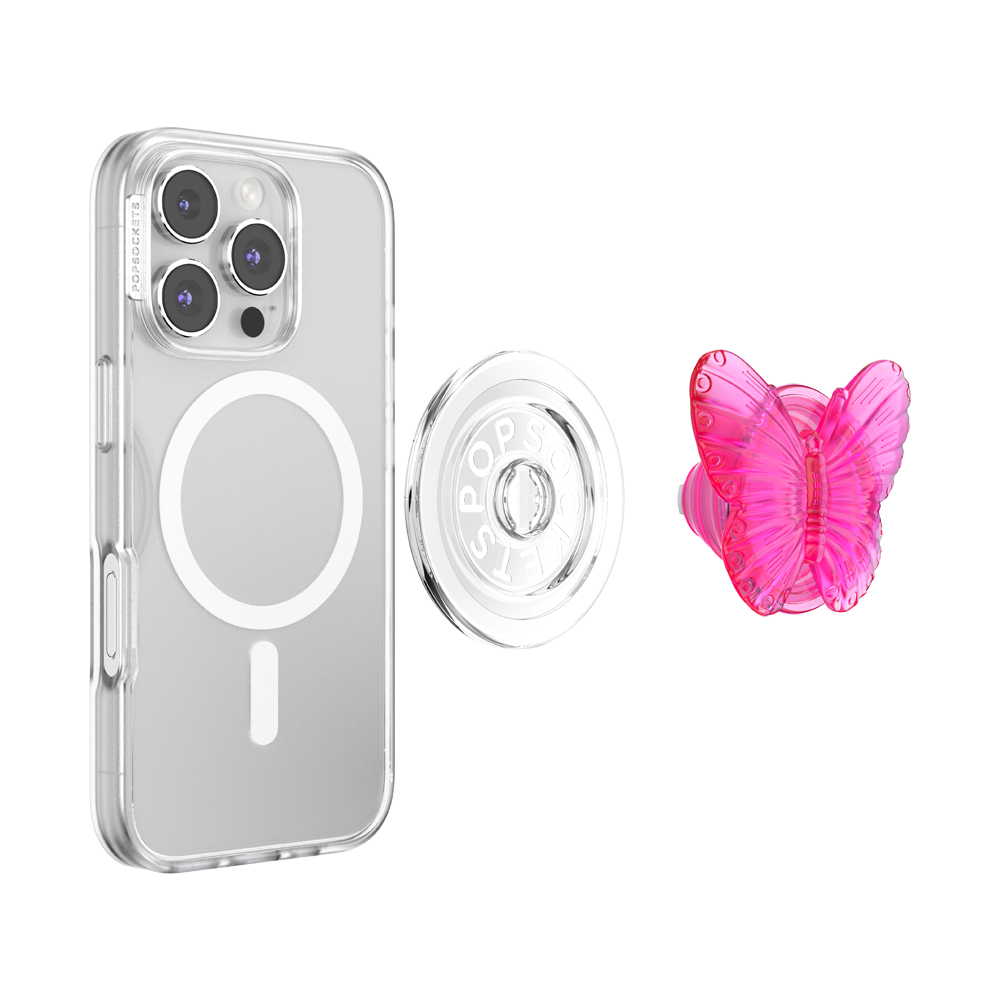 Molded Butterfly Magenta — MagSafe PopGrip - US 28061