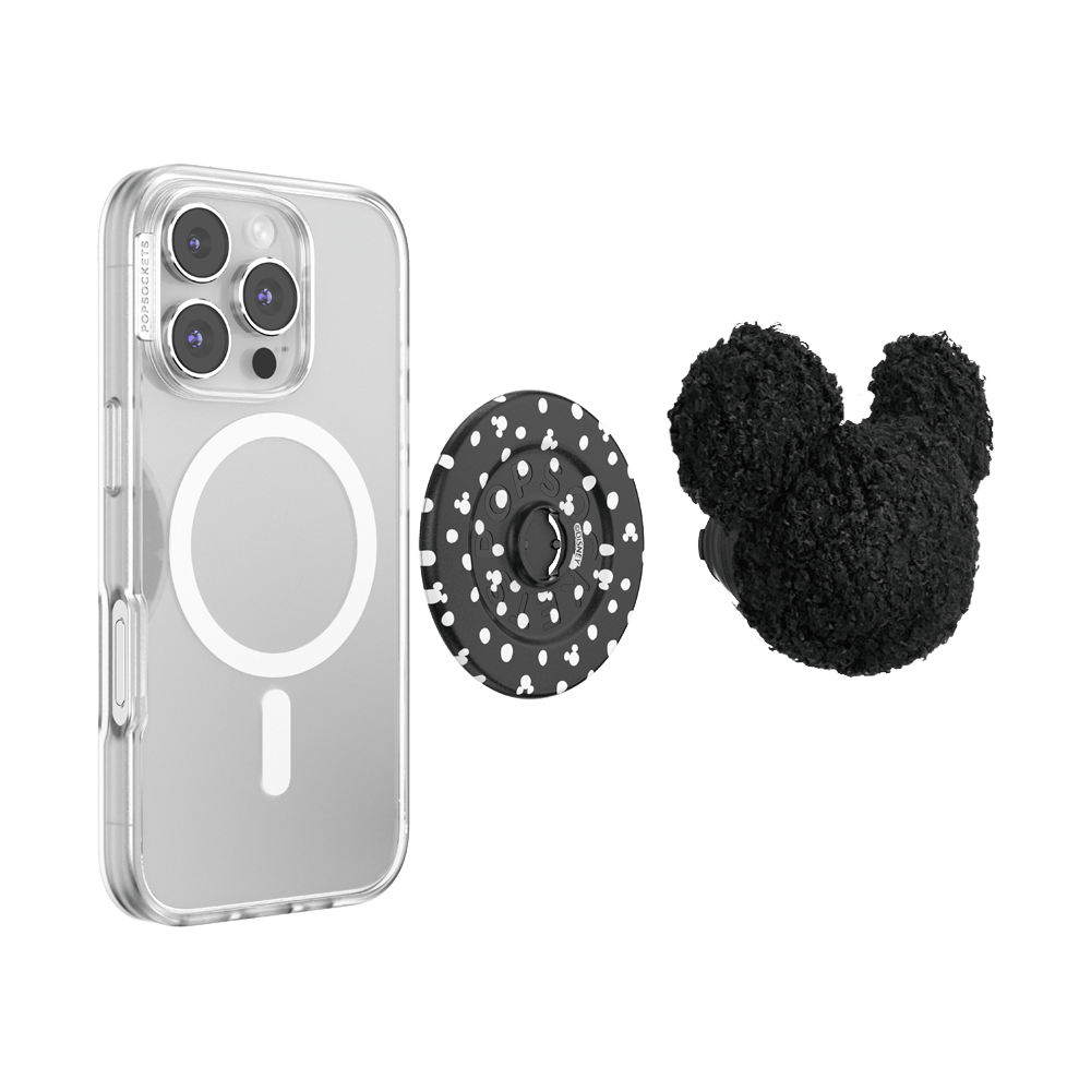Plush Mickey Black — MagSafe PopGrip - US 45576