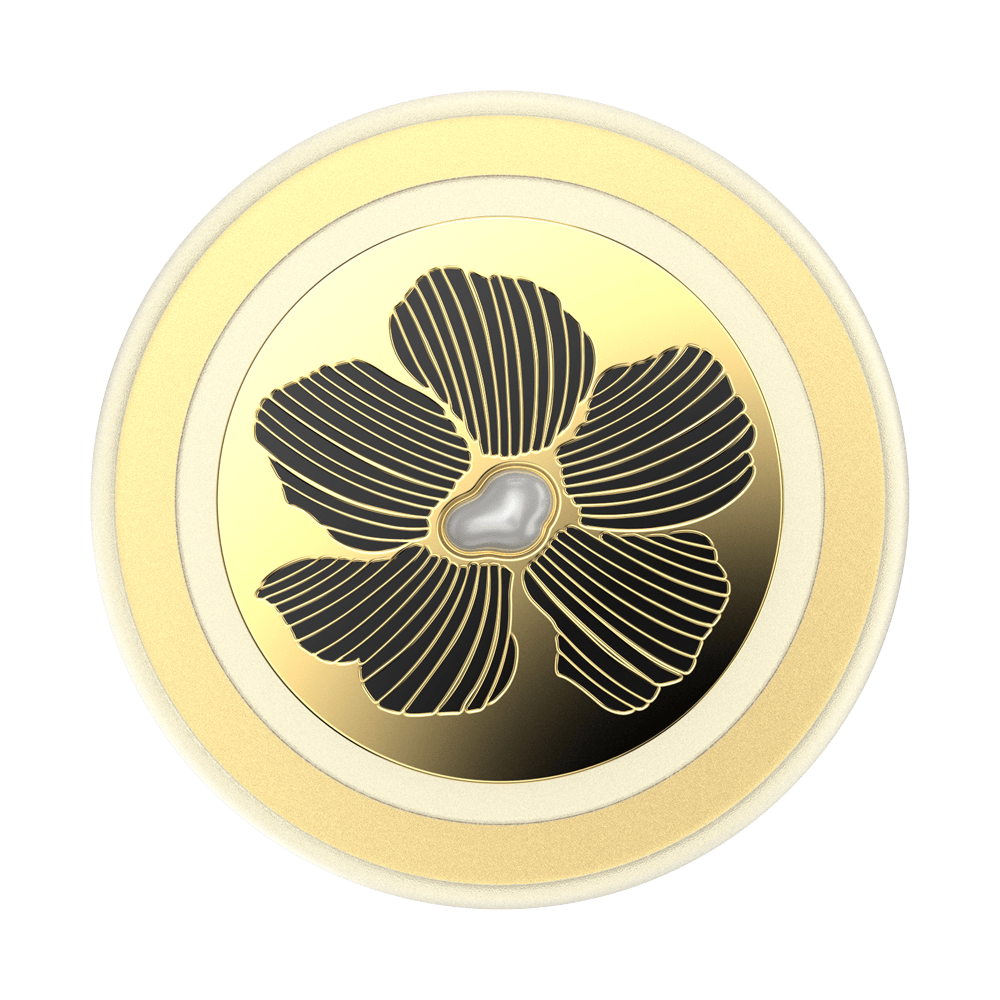 Enamel Mae Flower with Pearl — MagSafe PopGrip - US 76548