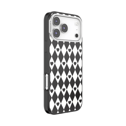 Harlequin Hearts Black — iPhone 17 Pro Max MagSafe Case - US 72716