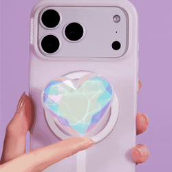 Iridescent Crystal Heart — MagSafe PopGrip - US 02520