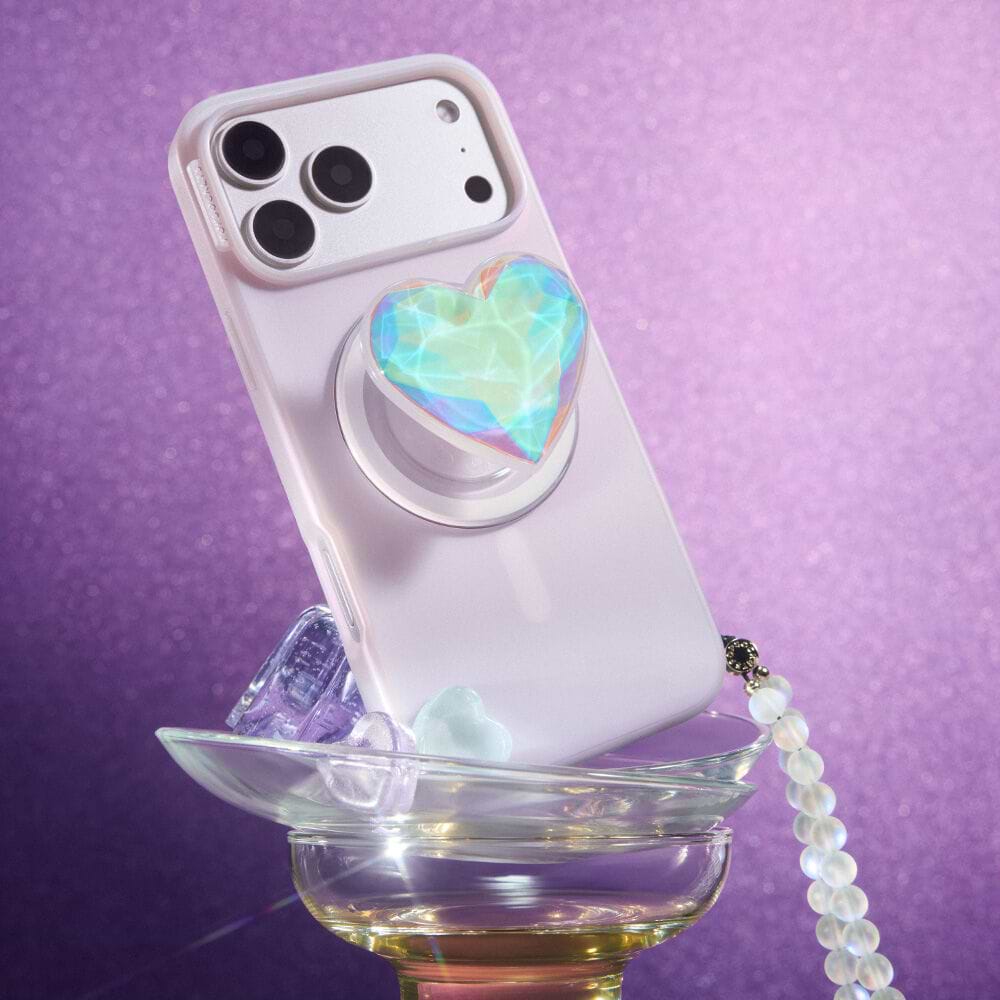 Iridescent Crystal Heart — MagSafe PopGrip - US 77822